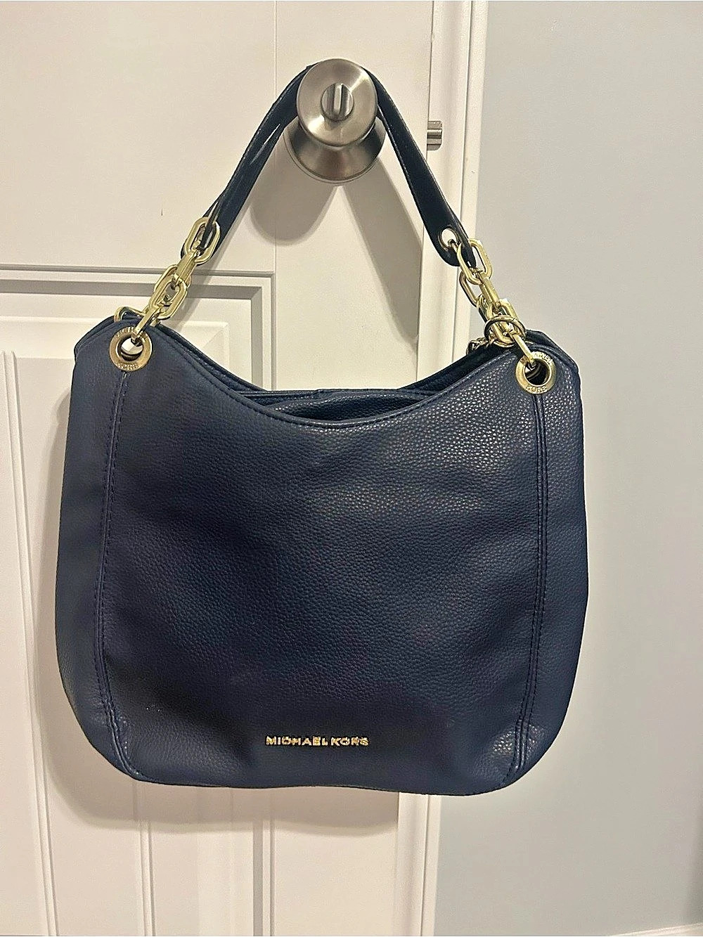 Michael Kors Fulton Large Hobo Shoulder Bag Blue